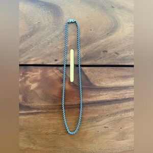 🔥Like New! David Yurman *Grey* Box Chain Necklace, beautiful! 22”